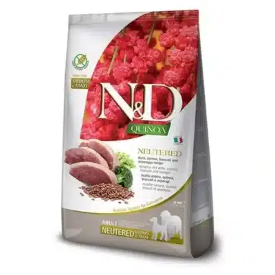 N&D Quinoa Neutered Duck,Broccoli & Asparagus Medium/Maxi