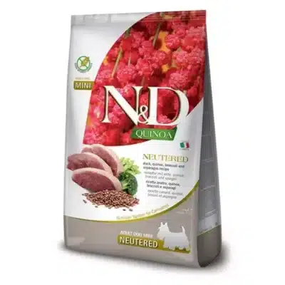 N&D Quinoa Neutered Duck,Broccoli & Asparagus Mini