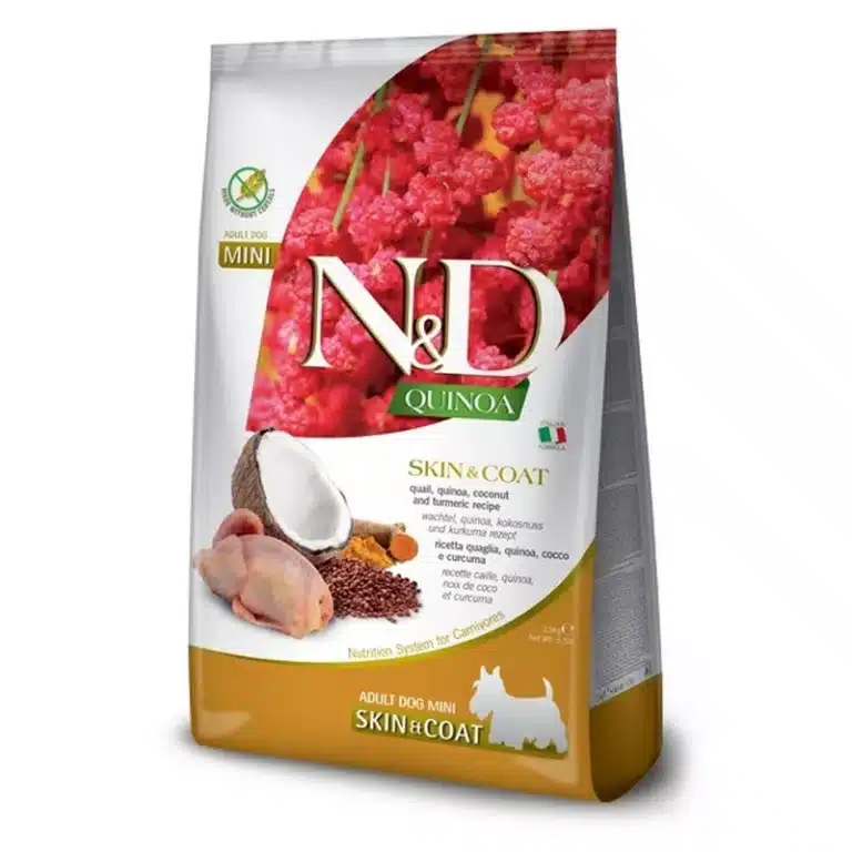 N&D Quinoa Skin&Coat Quail & Coconut Mini 2,5kg