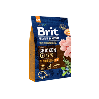 Brit Premium by Nature SENIOR S M 3kg