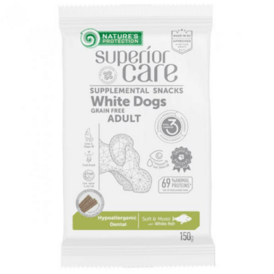 Natures Protection Hypoallergenic Dental With White Fish 150g
