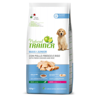 Natrual Trainer Maxi Junior Chicken and Rice Dog 1