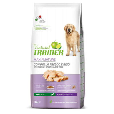 Natrual Trainer Maxi Mature Chicken and Rice Dog 1