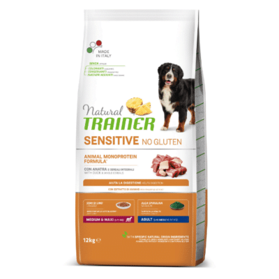 Natrual Trainer Medium and Maxi Adult Duck and Cereal Dog 1