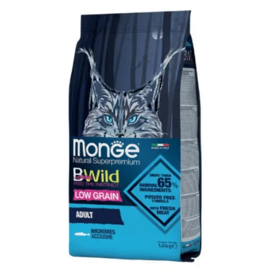 Monge BWild Low Grain Cat Adult Anchovies