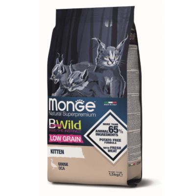 Monge BeWild Kitten Low Grain Goose Kesa Cat