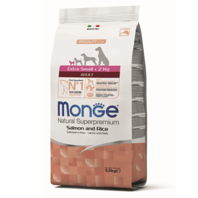 Monge Extra Small Adult Salmon and Rice Dog