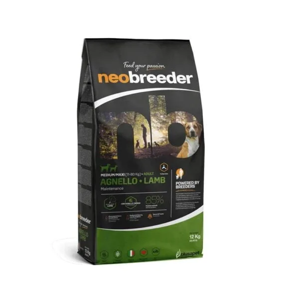 P10247 NEOBREEDER DOG ADULT LAMB MEDIUM MAXI 12 KG fronte