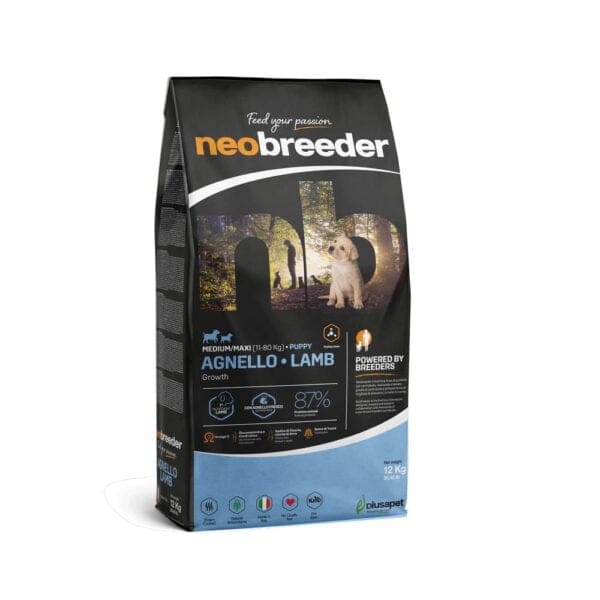 P10249 NEOBREEDER DOG PUPPY LAMB MEDIUM MAXI 12 KG fronte