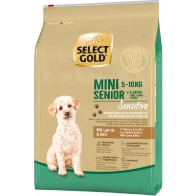 Select Gold Dog Sensitive Mini Senior Lamb Rice 4 kg