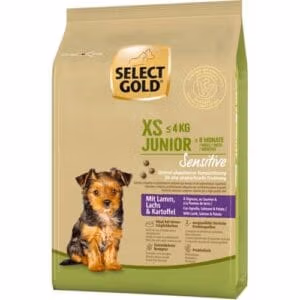 Select Gold Dog Sensitive XS Junior Jagnjetina, Losos i Krompir 1 kg