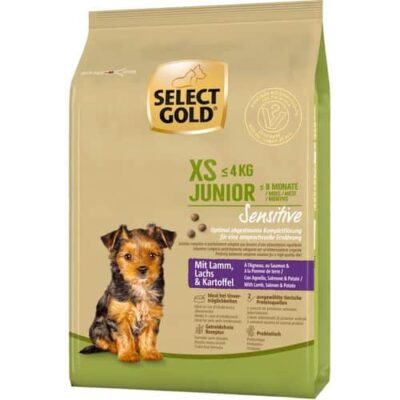 Select Gold Dog Sensitive XS Junior Jagnjetina Losos Krompir 1 kg