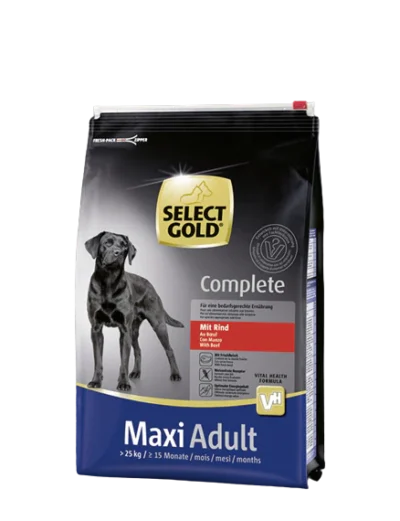 Select gold complete maxi adult beef 12kg