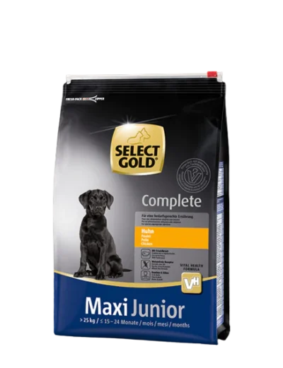 Select gold complete maxi junior chicken 12kg