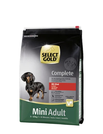 Select gold complete mini adult beef 12kg