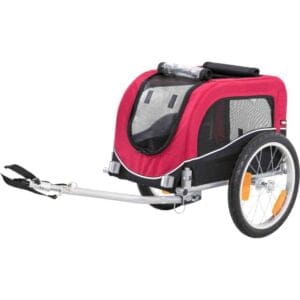 Trixie Prikolica Za Bicikl L 75x6x80 145cm Crno Crvena