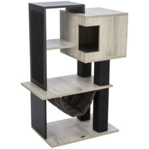Trixie Grebalica Drvo City Style 98 cm Sivo/Crna