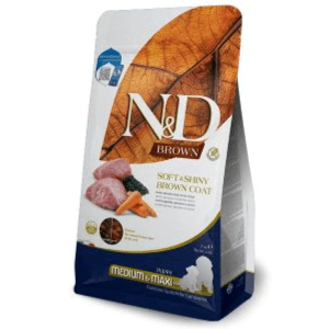 N&D Brown Dog Lamb, Spirulina&Carrot Puppy Medium&Maxi 2kg