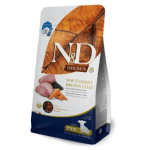 N&D Brown Dog Lamb, Spirulina&Carrot Puppy Mini 1.5kg