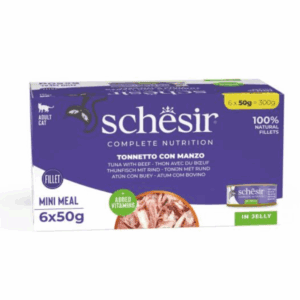 Schesir Hrana za Mačke Multipack Tuna i Govedina Jelly u Želeu 6x50g