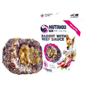 LK Baits Pet Nutrigo Dog Treat Rabbit & Beef - L-XL - 200g
