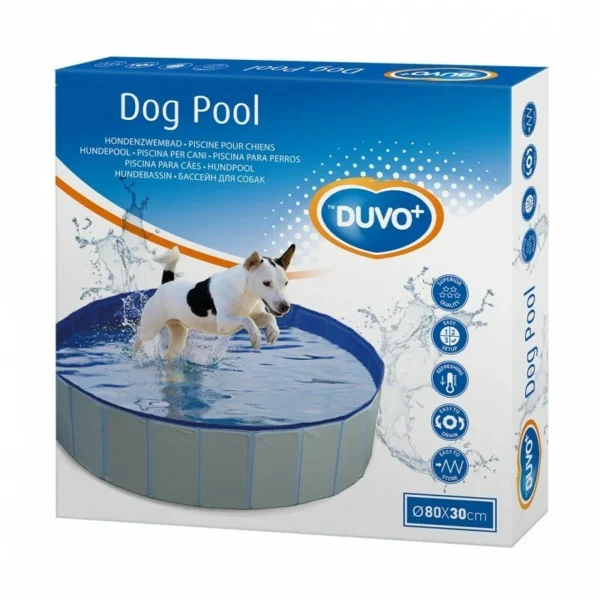Duvo+ Dog Pool, Bazen Za Pse, Plavi - Ø80x30cm Duvo Dog Pool Bazen Za Pse Plavi