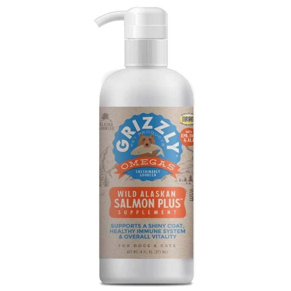 Grizzly Salmon Oil Plus: Premium prirodno ulje divljeg lososa sa Aljaske za pse i mačke grizzly ulje lososa